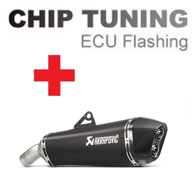 BMW F800GT / F800R 2009-2023 Réglage du flash ECU haute performance + Akrapovic S-B8SO7-HZAABL (Étape 3)