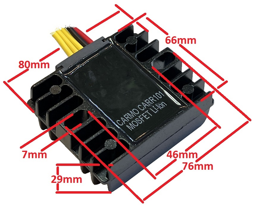 CARR101 spanningsregelaar gelijkrichter rectifier dimentions