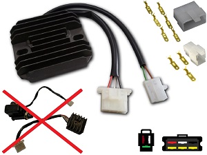 CARR354-XS - Yamaha XS250 XS400 XS500 MOSFET Régulateur de tension redresseur