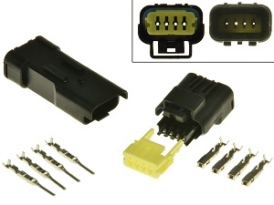 Jeu de connecteurs de diagnostic Ducati 4 pôles OBD2 OBDII