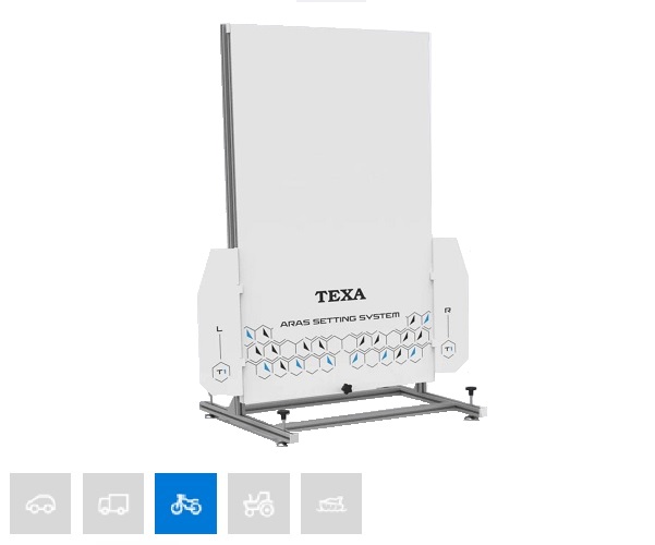 Solution d'étalonnage de radar moto Texa ARAS