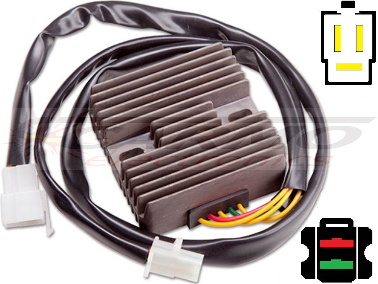 CARR1251 Honda CRM250 MOSFET Régulateur de tension redresseur - Cliquez sur l'image pour la fermer