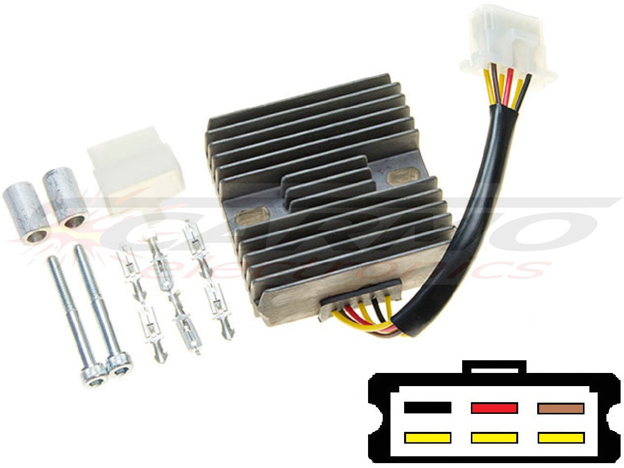 CARR151 - Kawasaki EN500 GPZ500 MOSFET Régulateur de tension redresseur SH530-12 - Cliquez sur l'image pour la fermer