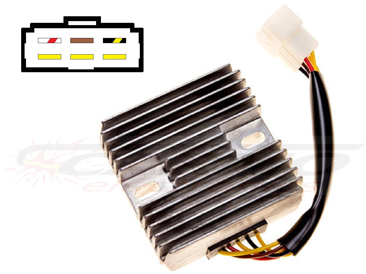 CARR204-ER5 Kawasaki Zephyr ER5 MOSFET Régulateur de tension redresseur - Cliquez sur l'image pour la fermer