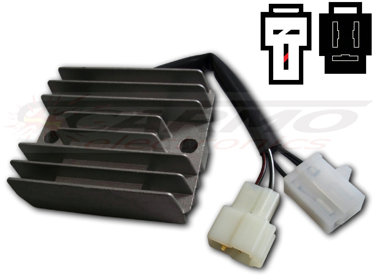 CARR201-SUZ - MOSFET Suzuki Burgman Gamma Régulateur de tension redresseur (HB572A-12M2, SH572MB) - Cliquez sur l'image pour la fermer