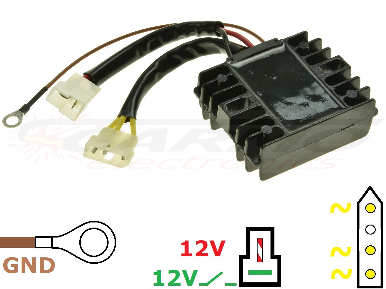 CARR204-BMW F650 F800 MOSFET Régulateur de tension redresseur - Cliquez sur l'image pour la fermer