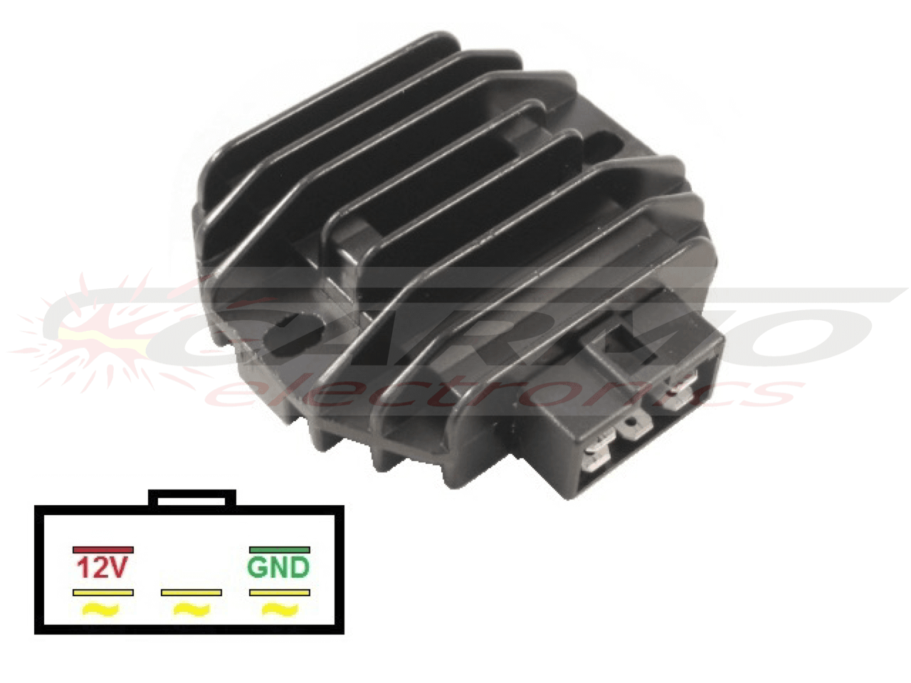 CARR202 Kawasaki MOSFET Régulateur de tension redresseur (SH555-12, SH640D-12, SH661-12, SH713AA, SH719AA, SH548-12) - Cliquez sur l'image pour la fermer