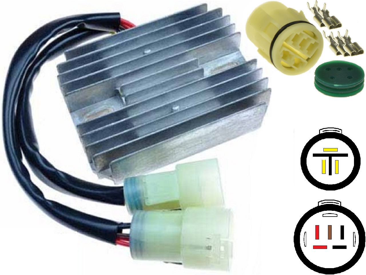 CARR441 - Kawasaki ZX MOSFET Régulateur de tension redresseur (SH689-12, 21066-1119) - Cliquez sur l'image pour la fermer