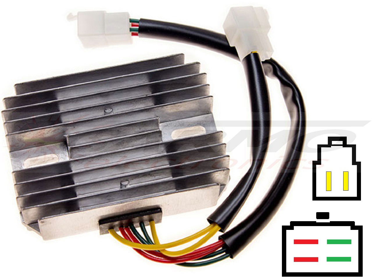 CARR521 Ducati MG 2-fase MOSFET Régulateur de tension redresseur 54040131A / SH673-12 - Cliquez sur l'image pour la fermer
