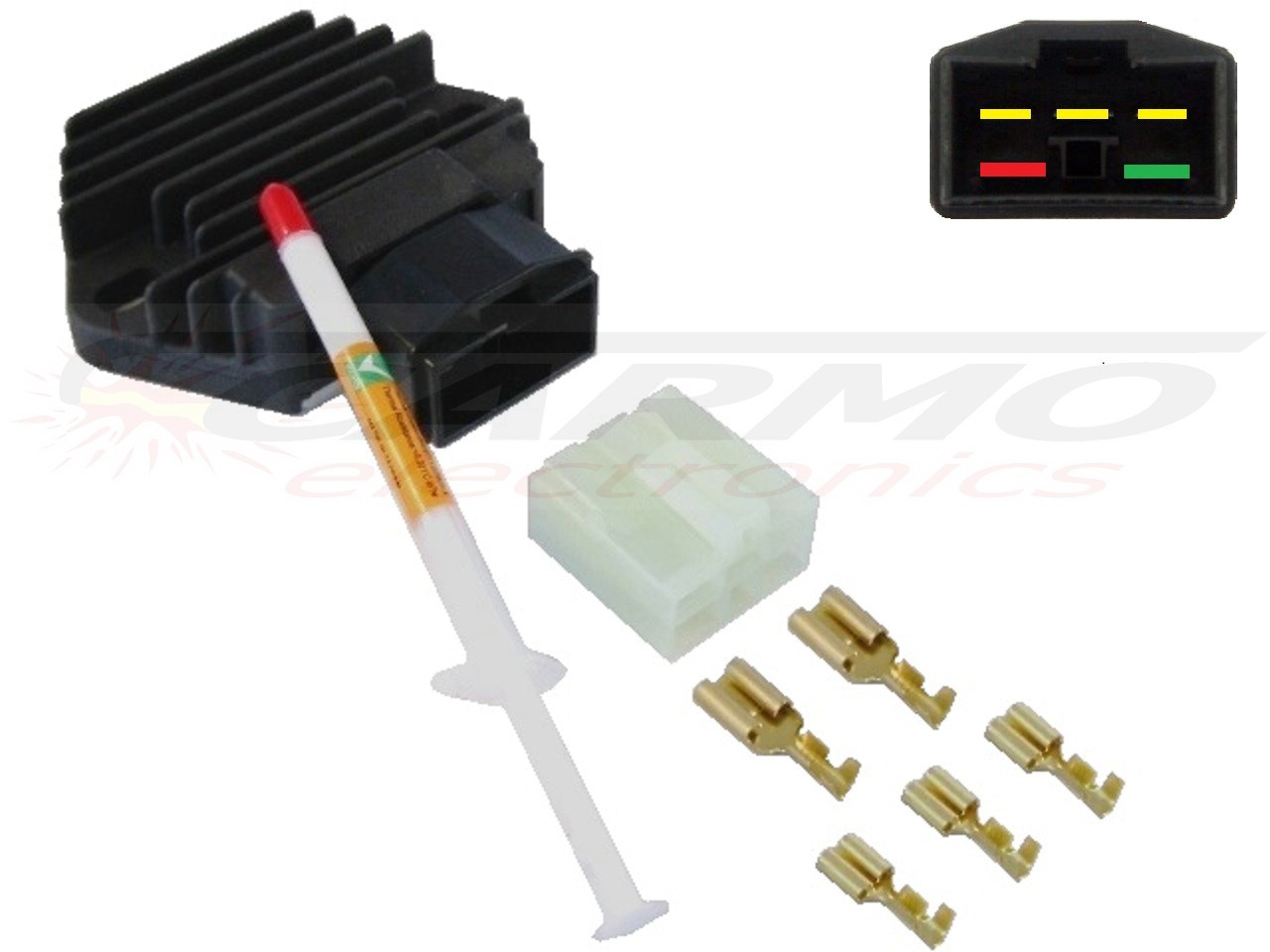CARR581 + Contra + Paste Honda MOSFET Régulateur de tension redresseur - Cliquez sur l'image pour la fermer