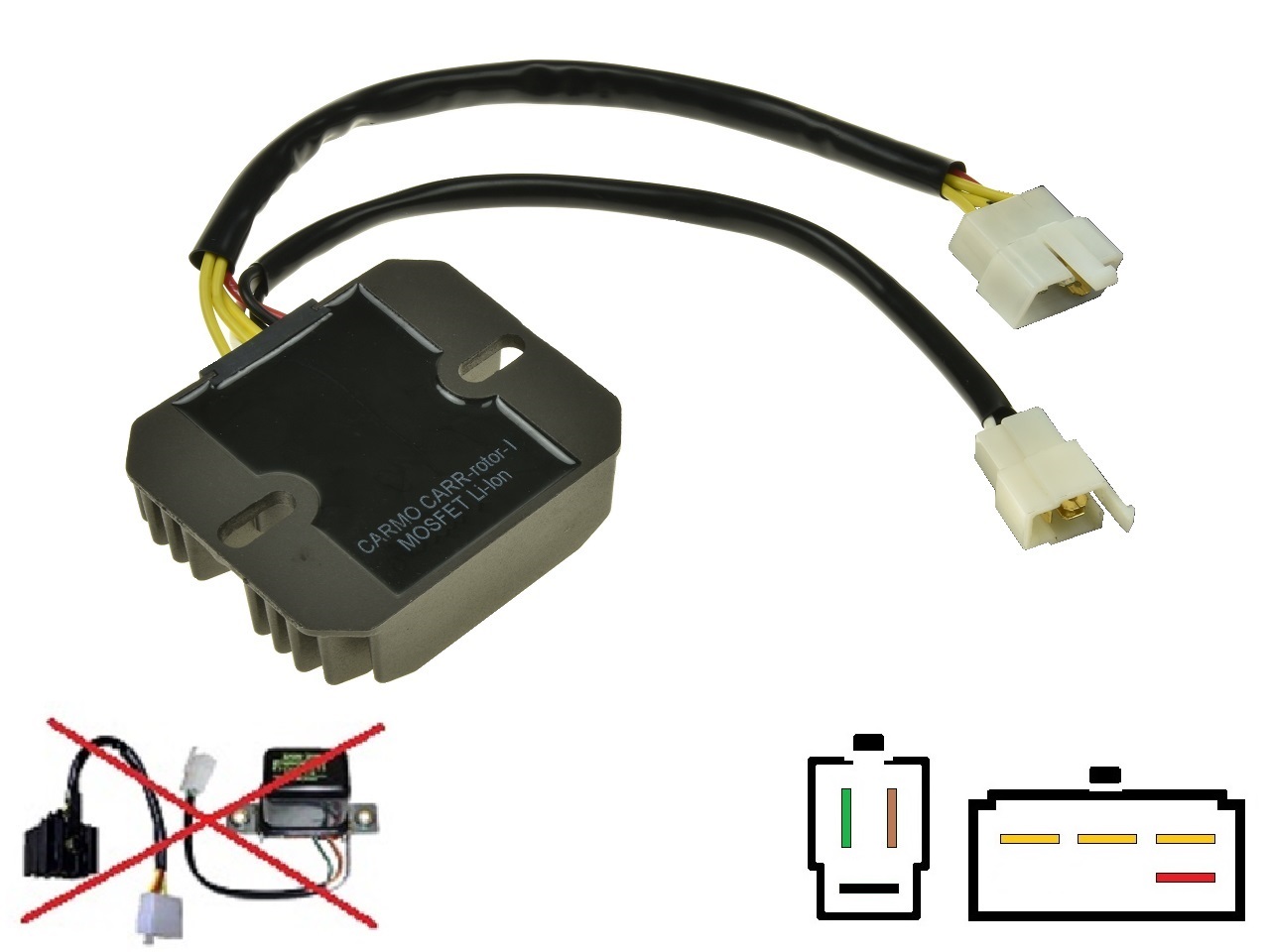 CARR771 Suzuki GT MOSFET Régulateur de tension redresseur - Cliquez sur l'image pour la fermer