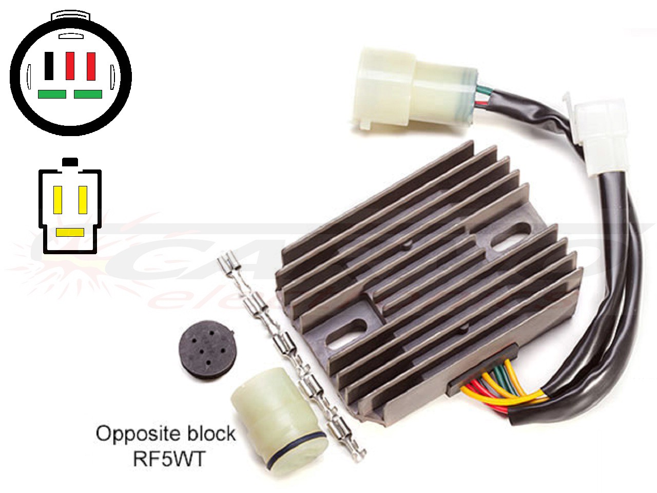 CARR821 Honda XRV750 Africa Twin RD04 MOSFET Régulateur de tension redresseur - Cliquez sur l'image pour la fermer
