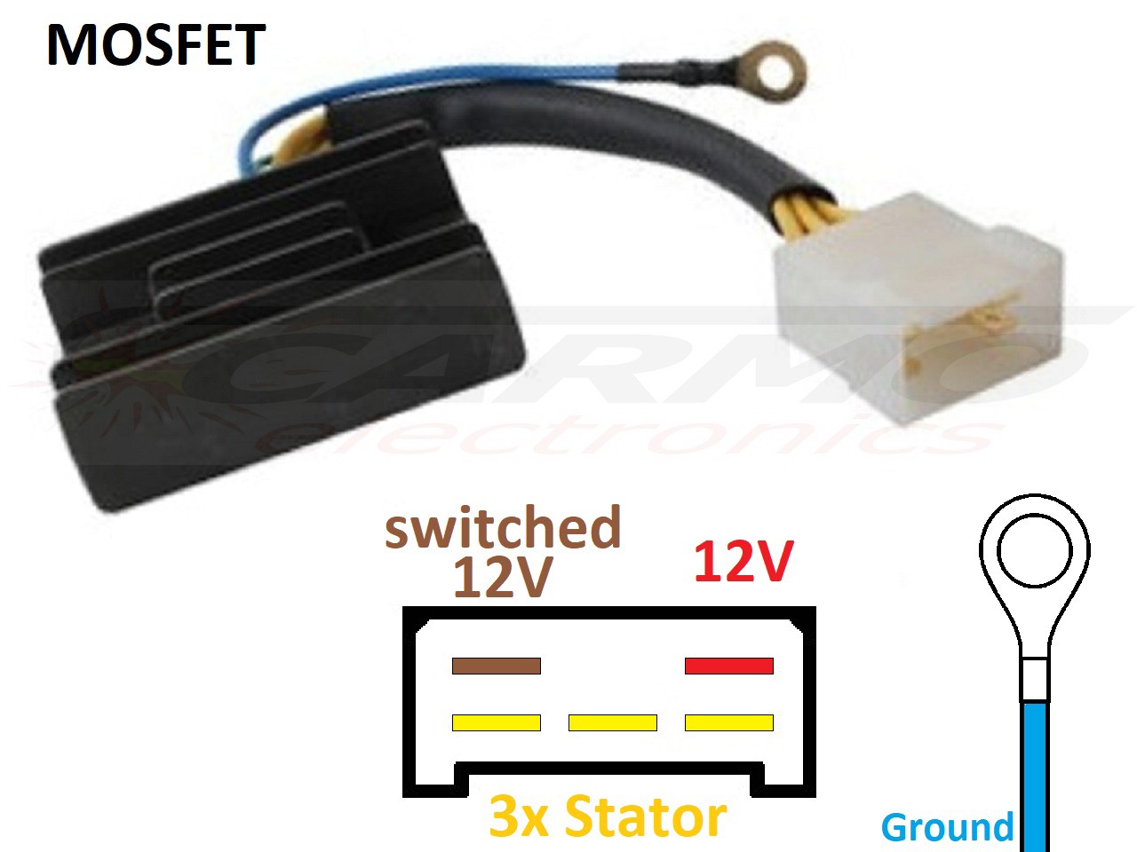 CARR8254 Aprilia MOSFET Régulateur de tension redresseur - Cliquez sur l'image pour la fermer