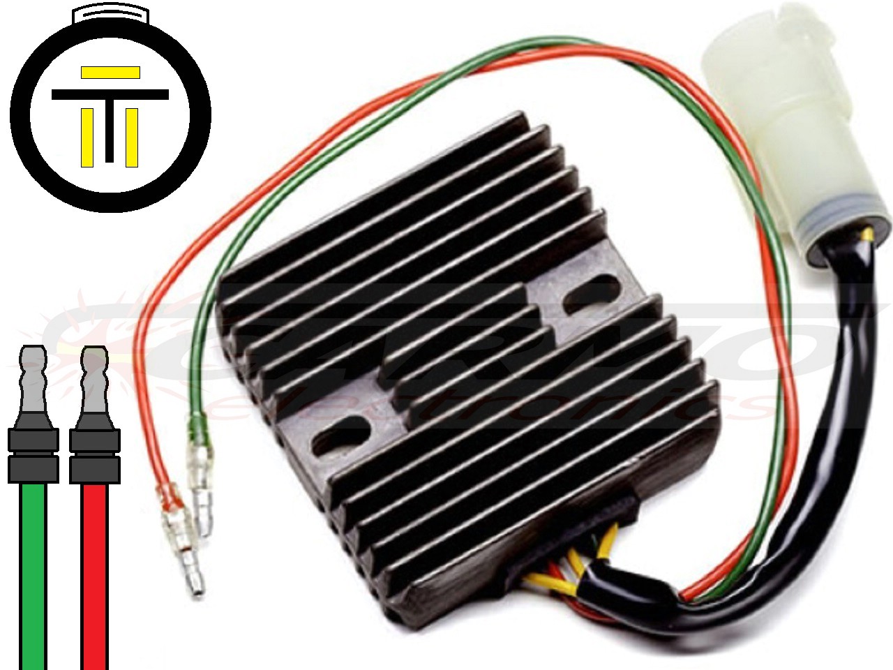 CARR941 Honda TRX300 MOSFET Régulateur de tension redresseur - Cliquez sur l'image pour la fermer