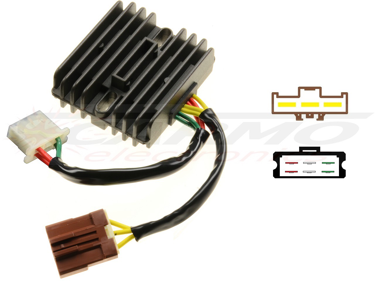 CARR971 - Aprilia RSV1000 Mille Tuono Caponord Futura SL1000 Falco MOSFET Redresseur de régulateur de tension - Cliquez sur l'image pour la fermer