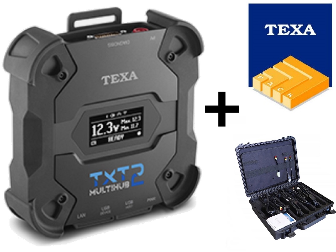 Texa Navigator TXT Multihub 2 + IDC6 software + TEXPACK + basic cable case - Cliquez sur l'image pour la fermer