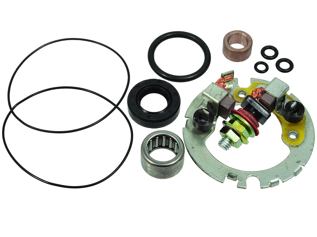 Démarreur jeu de balais de charbon Honda CBR600F Kawasaki KLF Suzuki 650 GSX-R750 VZ800 Yamaha FZ6 R6 - Cliquez sur l'image pour la fermer