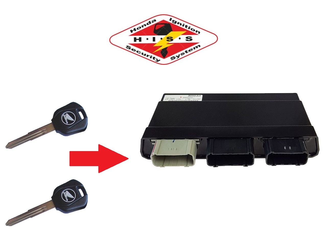 Honda 2x enregistrement de clé HISS→ unit - Cliquez sur l'image pour la fermer