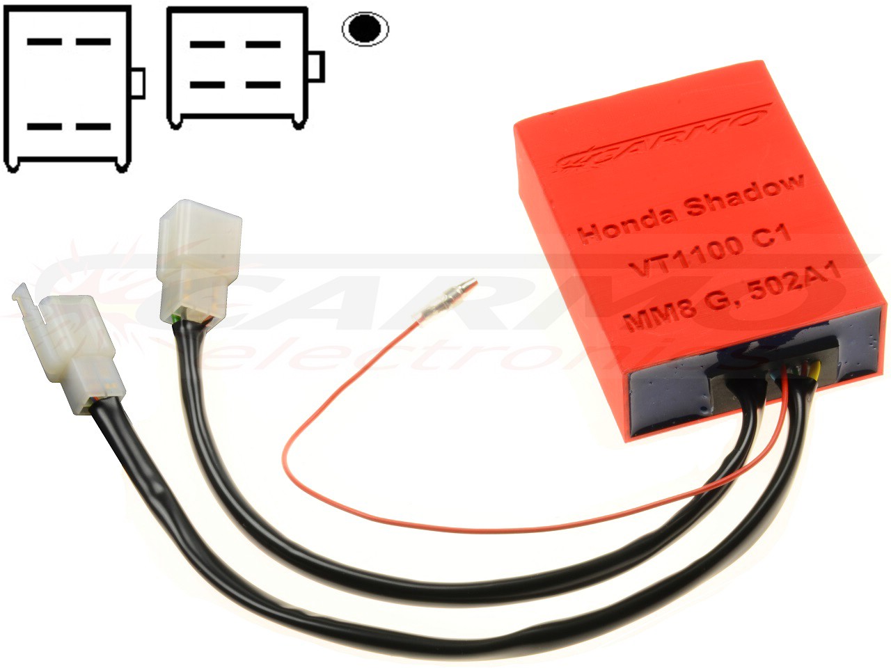 Honda VT1100 C1 Shadow SC18 SC23 CDI dispositif de commande boîte noire (MM8 G, MM8G, 502A1) - Cliquez sur l'image pour la fermer