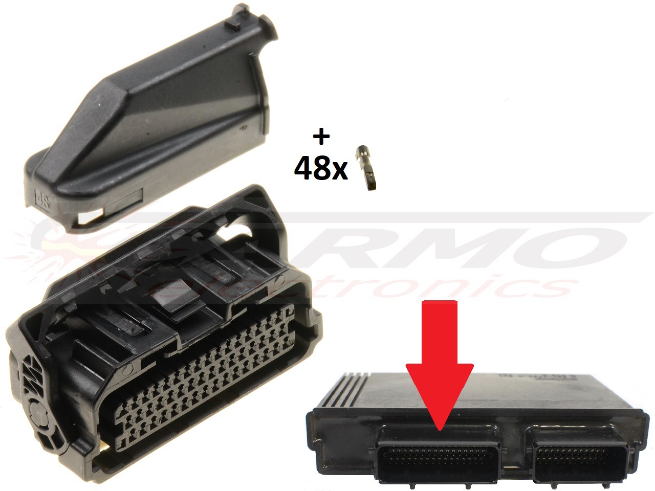 Connecteur superseal à 48 pôles KTM ECU ECM computer 61341031 - Cliquez sur l'image pour la fermer