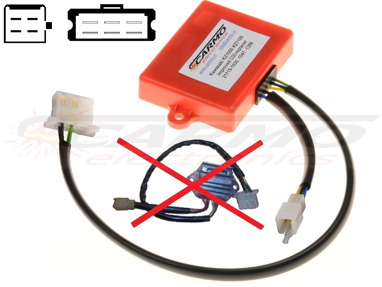 Kawasaki Z1000 Z1100 KZ1000 KZ1100 CDI IC IGNITER (21119-1030 1041 1356) - Cliquez sur l'image pour la fermer