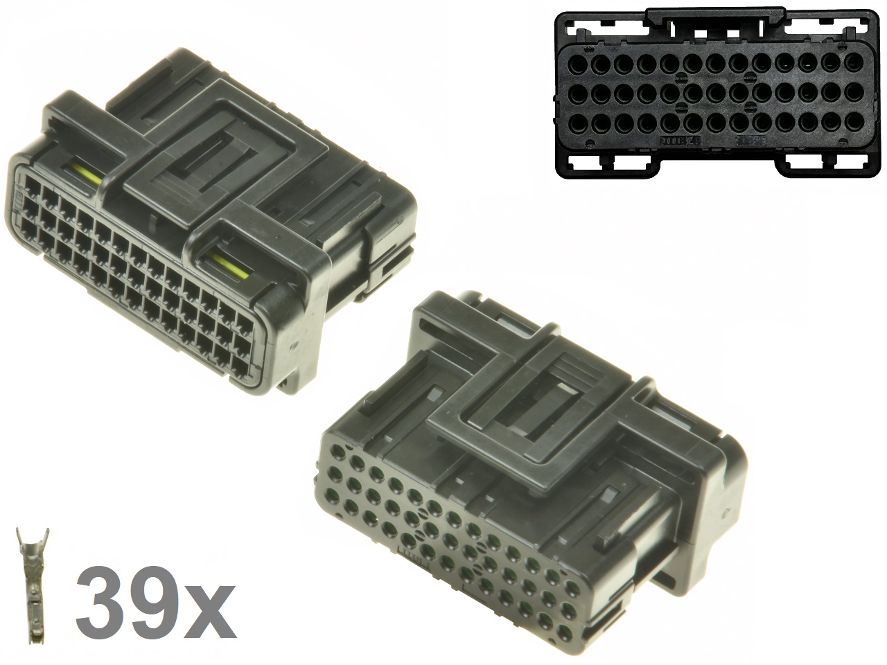 Kawasaki Suzuki Honda 39 pôles ECU CDI ECM jeu de connecteurs moto noir - Cliquez sur l'image pour la fermer