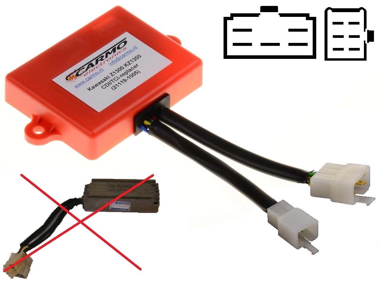 Kawasaki Z1300 KZ1300 IC Igniter 21119-1005 - Cliquez sur l'image pour la fermer