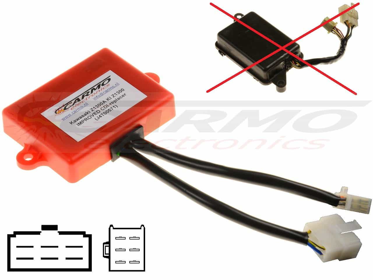 Kawasaki Z1300A KZ1300 CDI IC Igniter 21119-1023, J4T00571 - Cliquez sur l'image pour la fermer