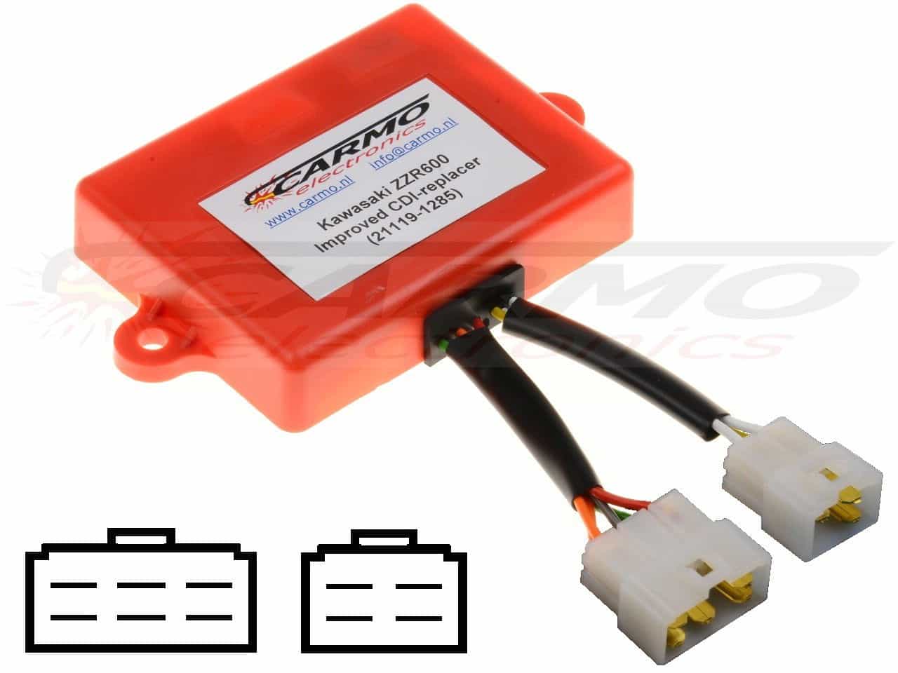 Kawasaki ZZR600 ZX-6 ZX600 TCI CDI dispositif de commande boîte noire 21119-1285 J4T03071 - Cliquez sur l'image pour la fermer