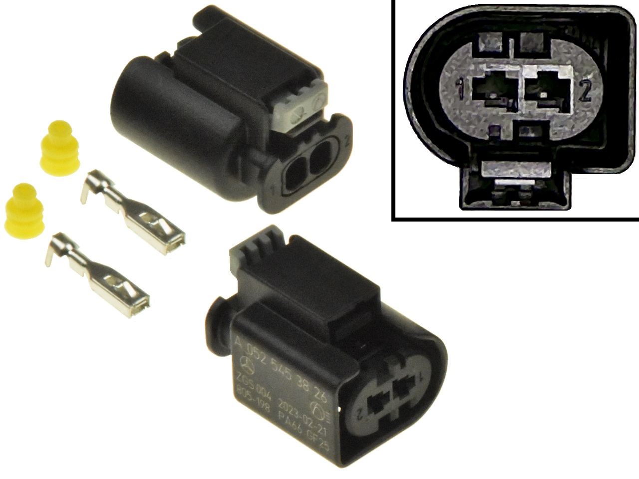 Connecteur iniettore di carburante injecteur de carburant 2 voies (0525453826, 7 601 023 - 01, 805-198-541) - Cliquez sur l'image pour la fermer