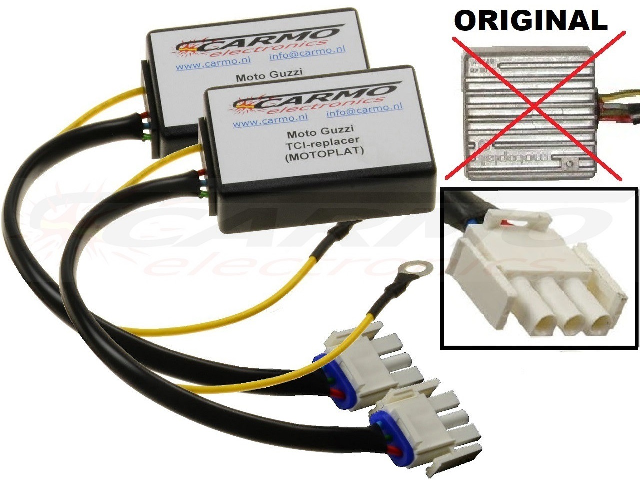 Motoplat Moto Guzzi California 3 TCI CDI dispositif de commande boîte noire (2X) - Motoplat 9635103 - Cliquez sur l'image pour la fermer