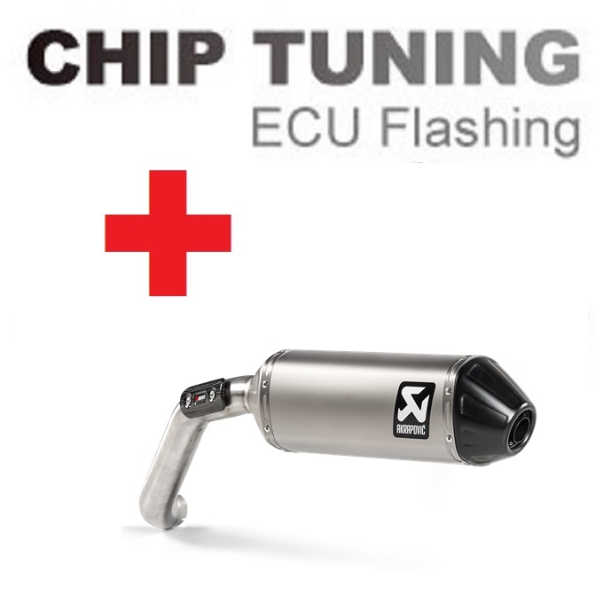 Moto Guzzi V85 TT 2019-aujourd'hui Réglage du flash ECU haute performance + Akrapovic S-MG8SO2-HFTT (Étape 3) - Cliquez sur l'image pour la fermer