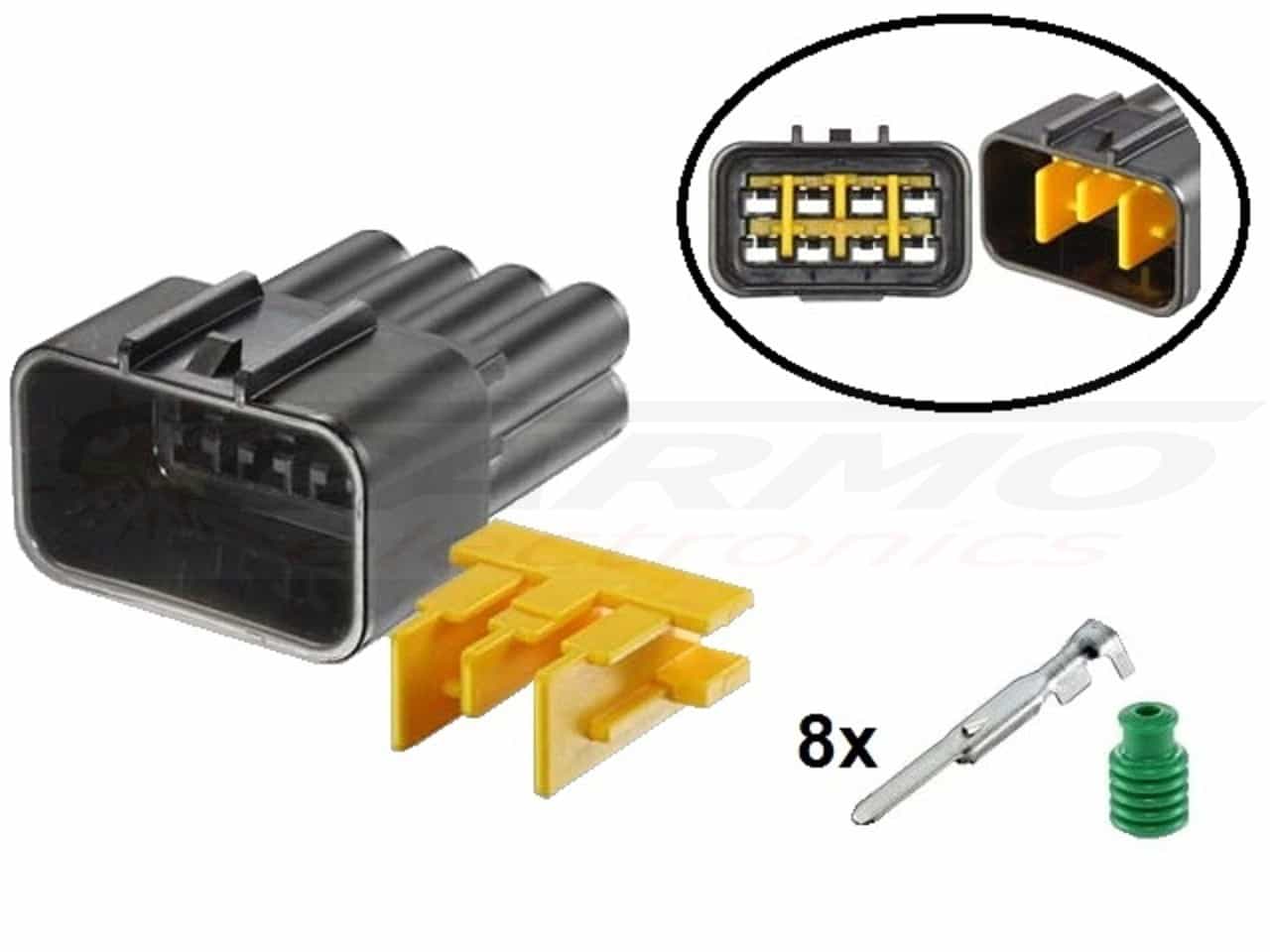 RFW-8P090-M set - Connecteur moto mâle 8 pôles - Cliquez sur l'image pour la fermer