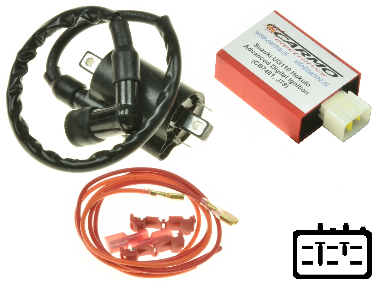Improved Suzuki UG110 Hokuto CDI Moteur Unité De Commande Boîte (J78, CB7461) - Cliquez sur l'image pour la fermer