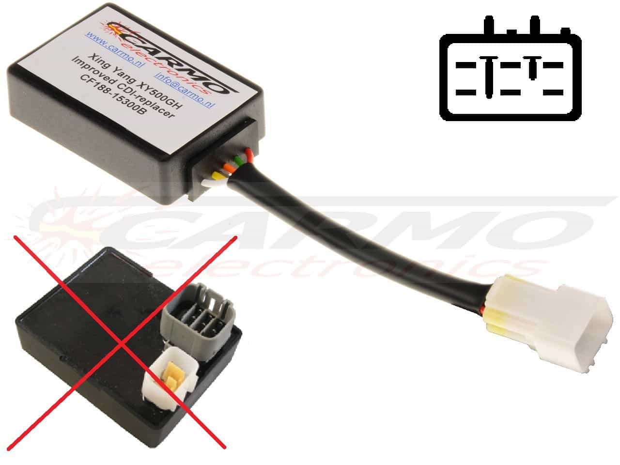 Improved Xinyang XY500 TCI CDI dispositif de commande boîte noire - Cliquez sur l'image pour la fermer