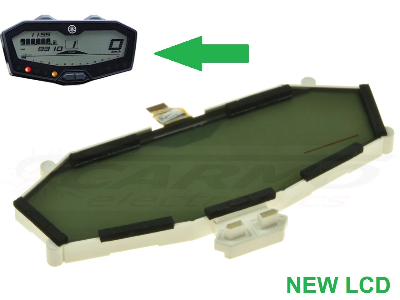 Yamaha MT-07 MT07 FZ07 FZ-07 LCD screen display Affichage de l'écran (nouveau) - Cliquez sur l'image pour la fermer