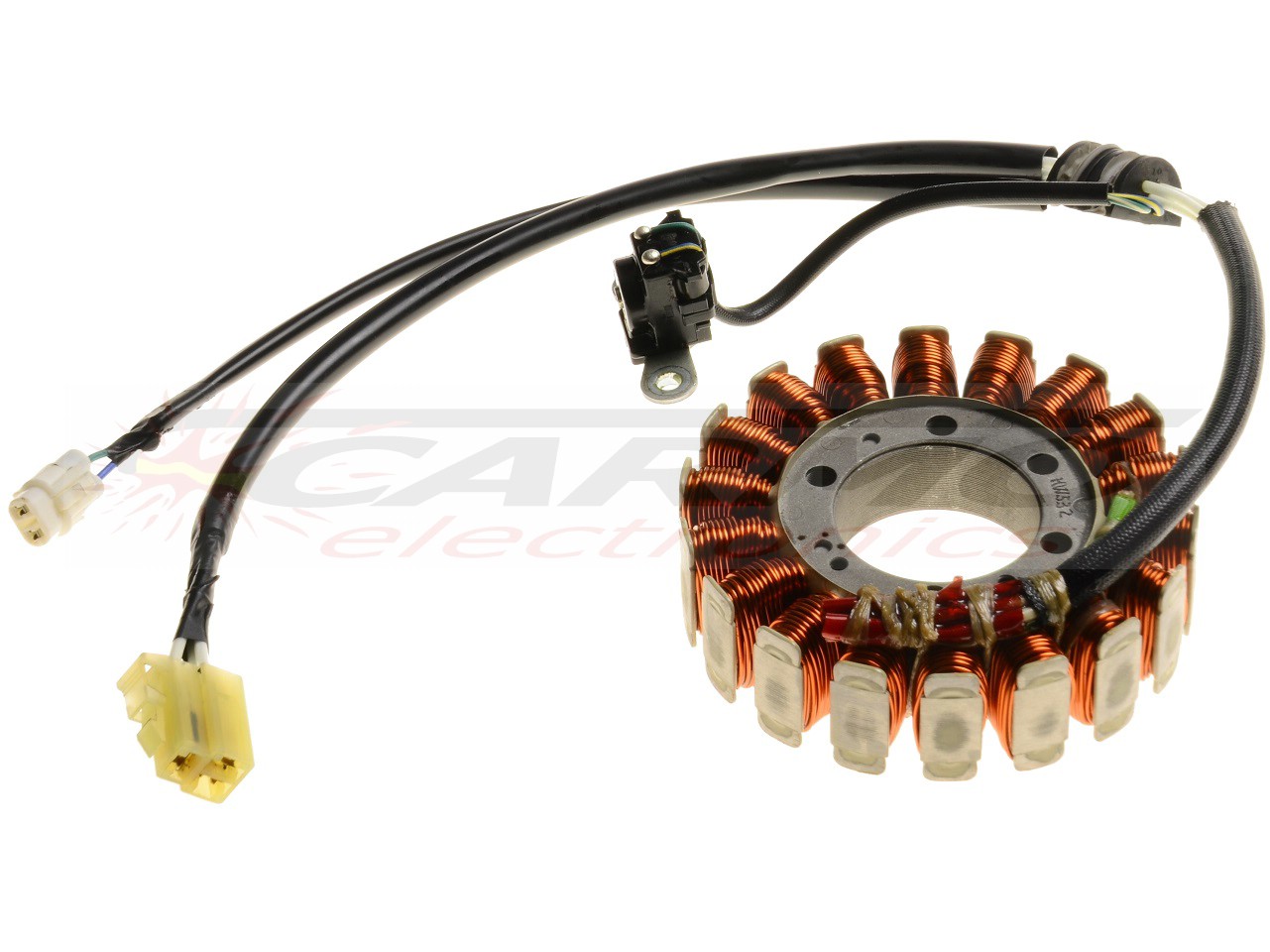Yamaha XT660Z stator alternator rewinding - Cliquez sur l'image pour la fermer