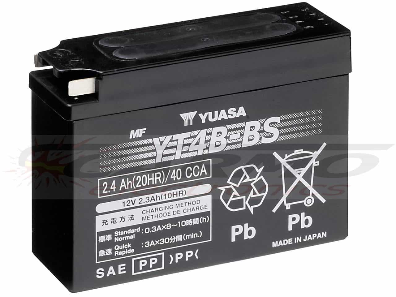 Yuasa YT4B-BS - Cliquez sur l'image pour la fermer