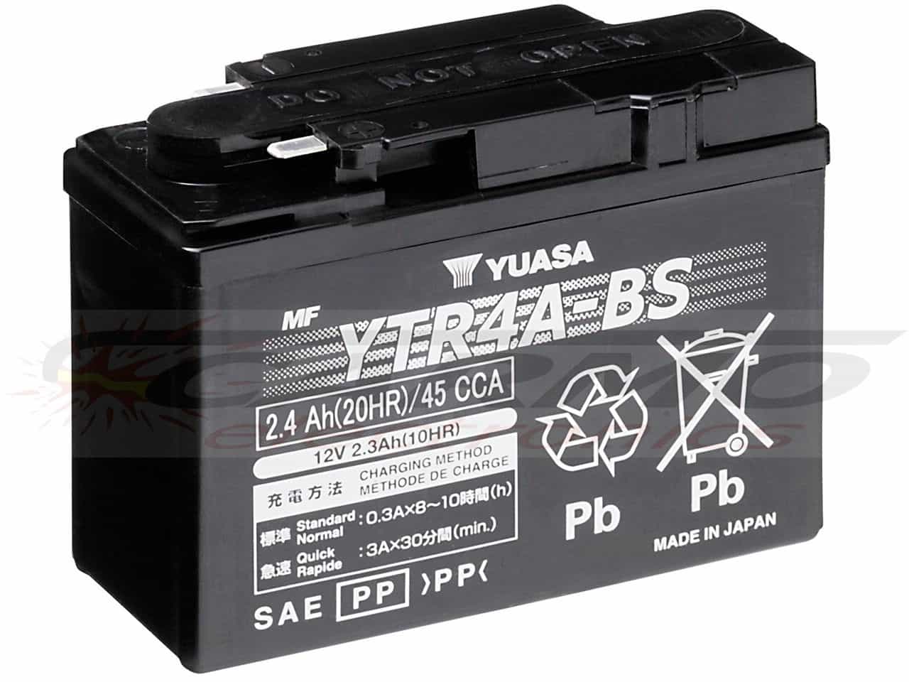 Yuasa YTR4A-BS - Cliquez sur l'image pour la fermer